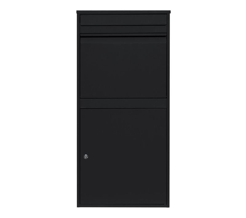 Boîte À Colis Anti-vol Noire XL En Acier 44 X 33 X 15 Cm Sécurisé Murale