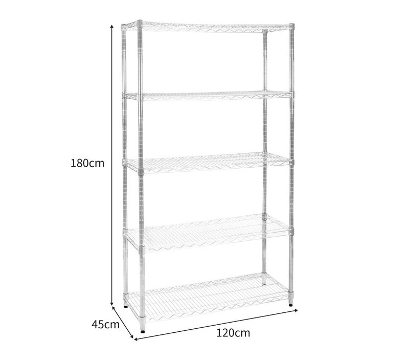Etagère En Fil D'acier 45cm X 120cm X 180cm