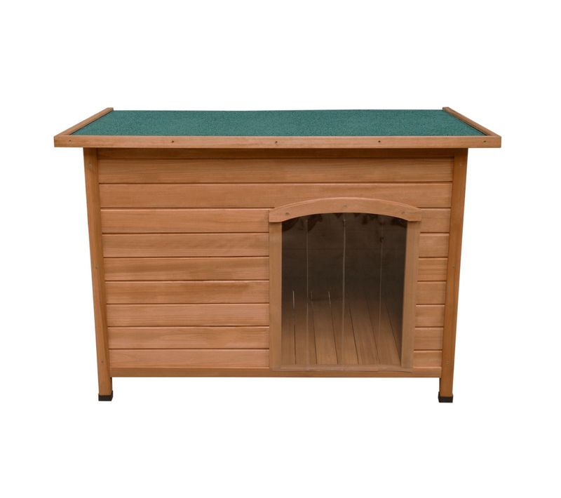 Niche Pour Chien En Bois De Sapin Avec Toit En Asphalte - 80 X 115 X 78,5 Cm