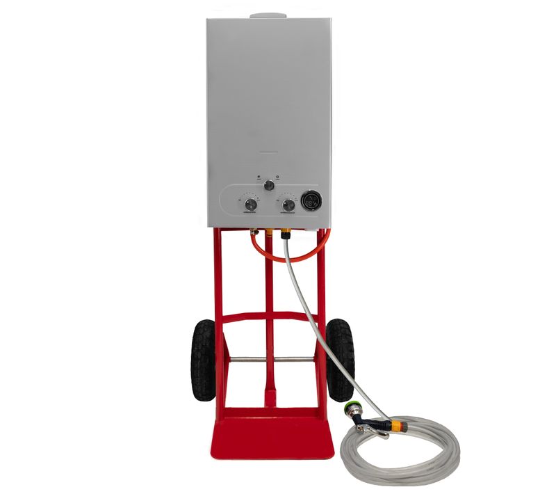 Douche Pour Chevaux Portable 18l Eau Chaude Chaudière Sur Chariot Camping