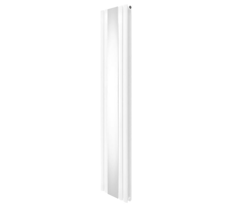 Radiateur À Colonne Ovale Miroir Intégré Vertical Blanc 1800 X 380mm