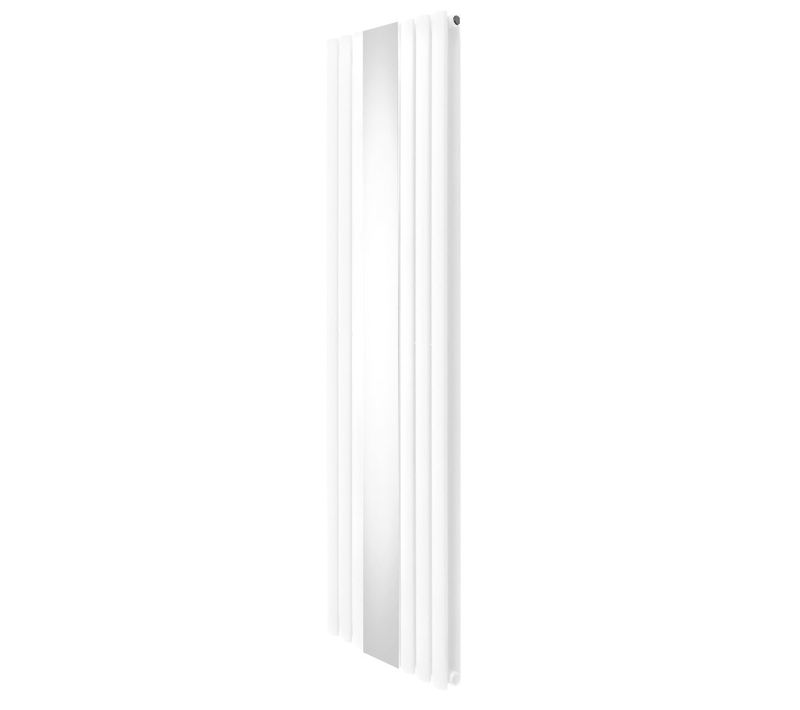 Radiateur À Colonne Ovale Miroir Intégré Vertical Blanc 1800 X 500mm