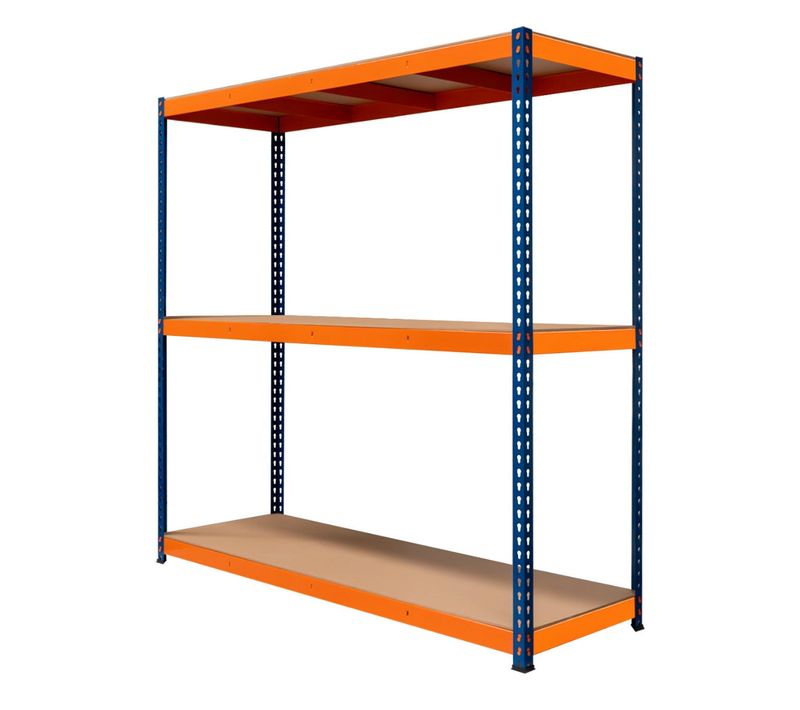 Rayonnage Srax Rangement Industriel 3 étagères 300kg Garage Stockage Atelier
