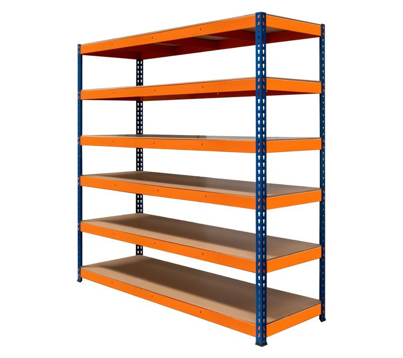 Rayonnage Srax Rangement Industriel 6 étagères 300kg Garage Stockage Atelier