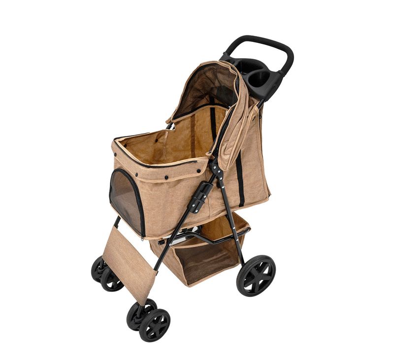 Poussette Pour Animal De Compagnie – Beige
