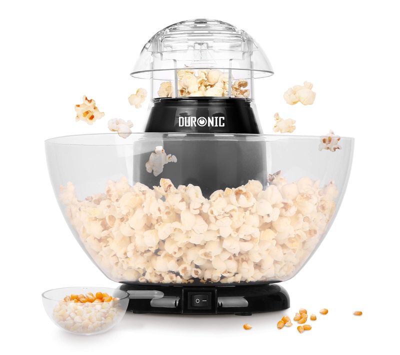 Appareil à Popcorn Pop50 - Capacité De 50 Gr Avec Bol Démontable - Cuisson Électrique à Air Chaud
