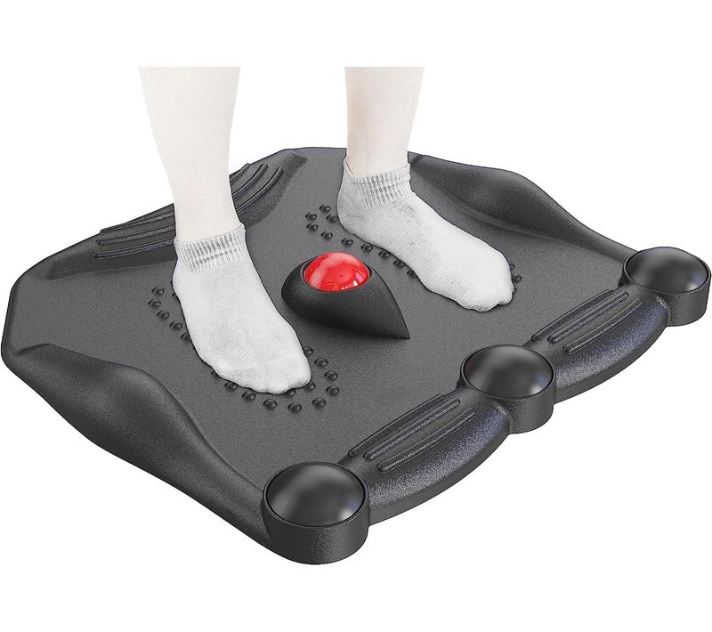 Tapis Anti Fatigue Tapis De Sol Pour Bureau Assis-debout Soutien Ergonomique Duronic Ft02