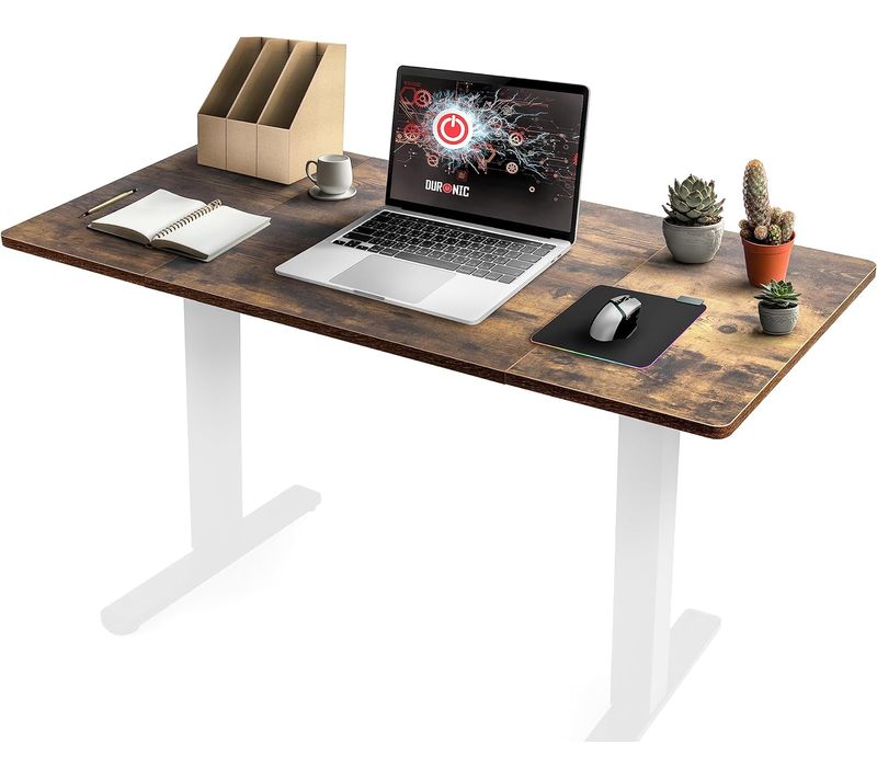 Plateau Pour Bureau Assis Debout De 140 X 60 X 2cm Duronic Tt140 Ao