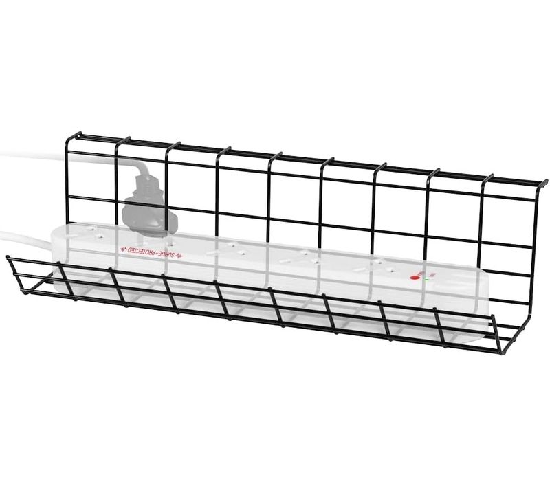 Support De Gestion Des Câbles à Placer Sous Un Bureau Tiroir De Rangement Oganisation Duronic Cmh1