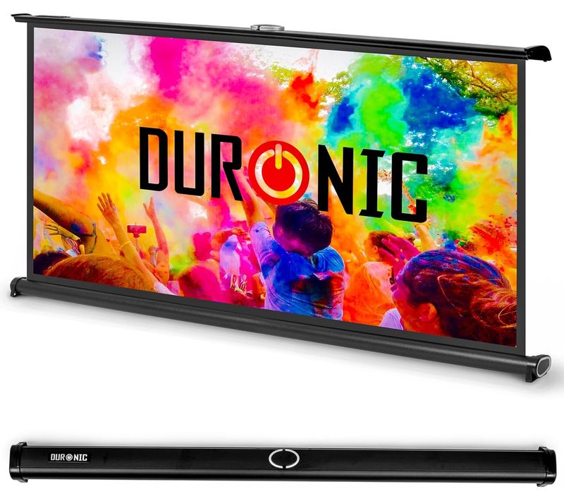 Ecran De Projection De 50 Pouces 102 X 76cm Toile Pour Vidéoprojecteur De 127cm Duronic Dps50 4:3