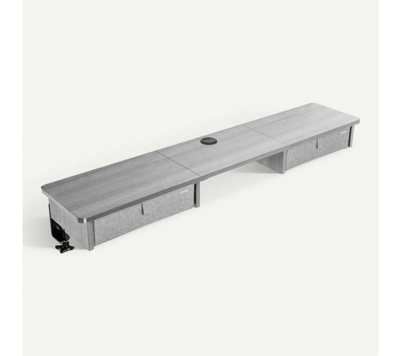 Dd3 Gy Planche De 120 Cm Avec 2 Tiroirs Pour Bureau