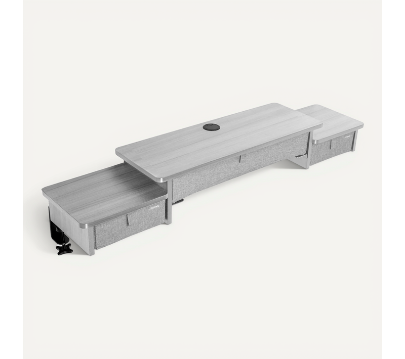 Dd4 Gy Planche De 120 Cm Avec 3 Tiroirs Pour Bureau