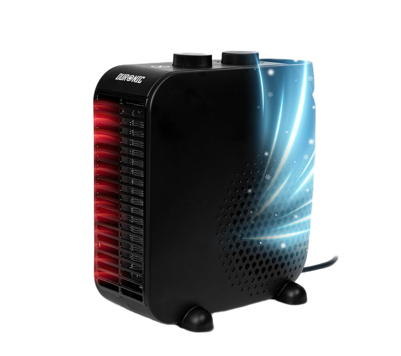 Radiateur Soufflant électrique De 2000w 2 Réglages Position Verticale Ou Horizontale Duronic Hv21