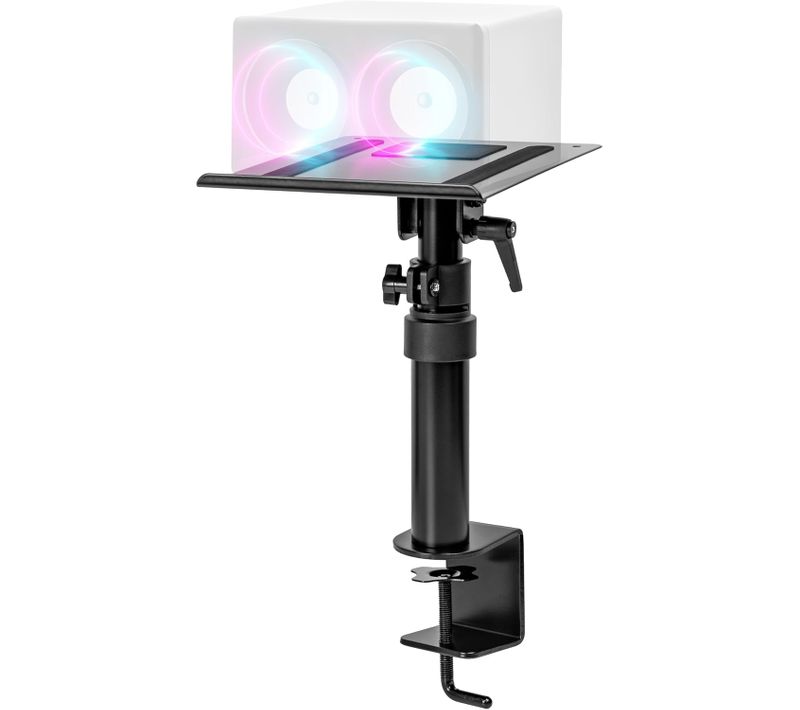 Support D'enceintes Pour Bureau Hauteur Ajustable 26,4 à 40,5cm Rotatif 24 X 20cm Duronic Sps15