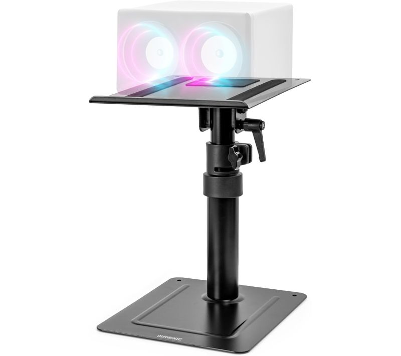 Support D'enceintes Pour Bureau Hauteur Ajustable 26,4 À 40,5cm Rotatif 24 X 20cm Duronic Sps20