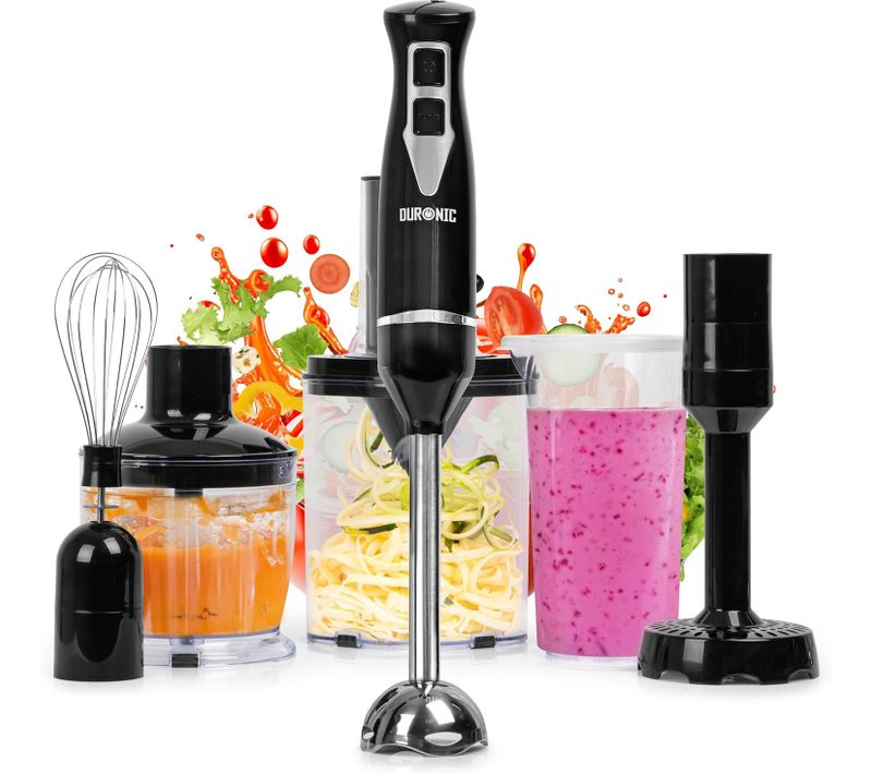 Mixeur Plongeant à Main 350w 2 Vitesses 2x Lames En Inox Presse-purée Hachoir - Hb35 Bundle