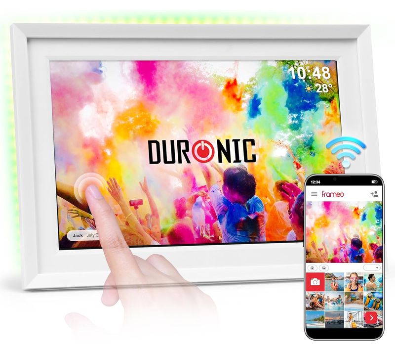 Frameo Pf2a We Cadre Photo Numérique Connecté Ecran Tactile 10,1 Pouces Lecteur Photo Vidéo