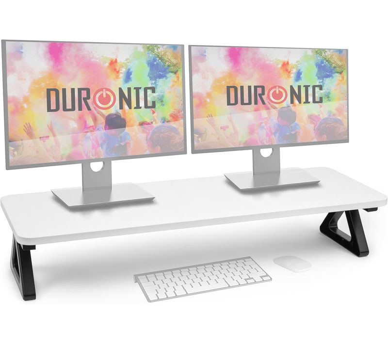 Dm06-2 We Support Pour Deux Moniteurs En Mdf 82 X 30 Cm Rehausseur D'écran D'ordinateur