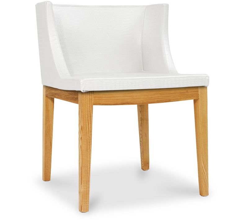 Chaise De Salle à Manger Design - Pieds Transparent - Madame Bois Naturel