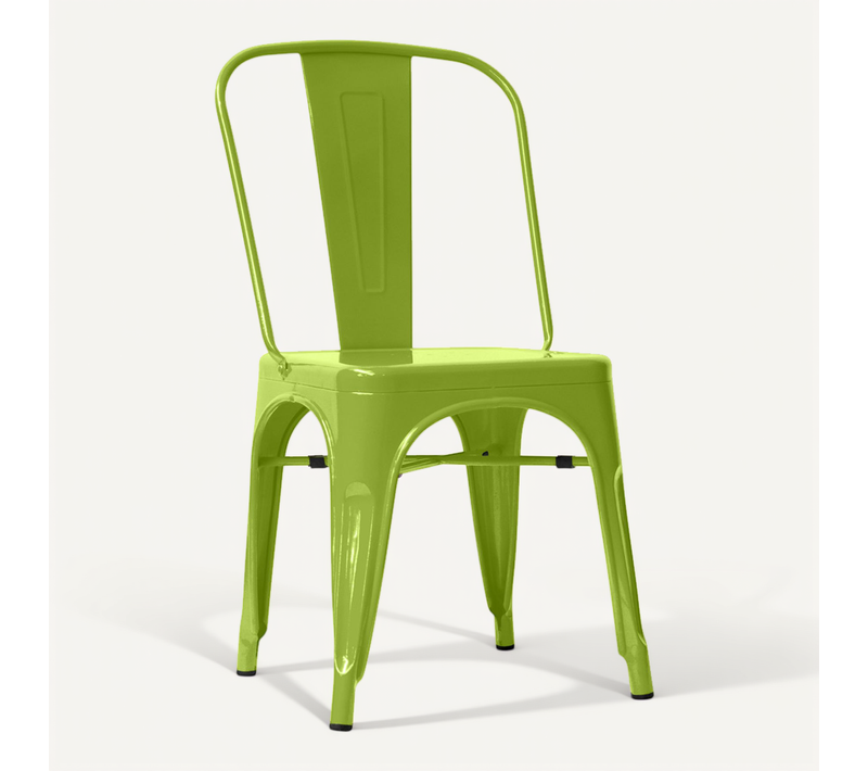Chaise De Salle à Manger Bistrot Metalix Design Industriel Carré En Métal - Nouvelle Edition