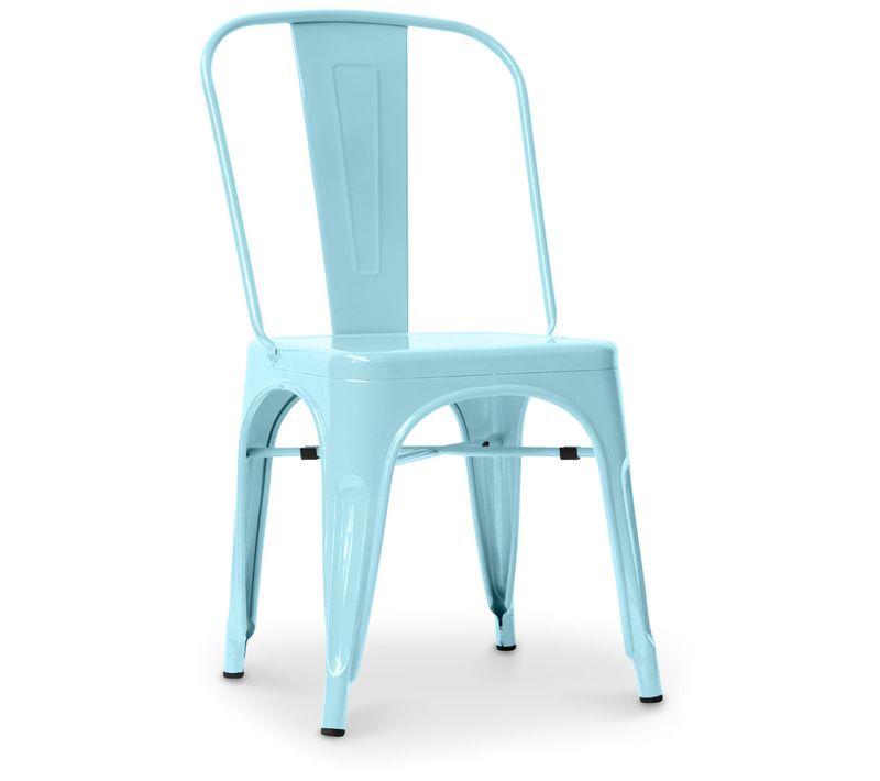 Chaise De Salle à Manger Bistrot Metalix Design Industriel Carré En Métal - Nouvelle Edition