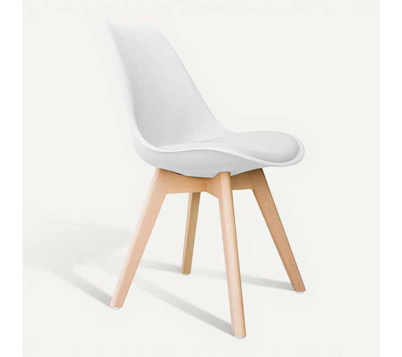 Chaise De Salle à Manger Nordic – Style Scandinave – Brielle Blanc