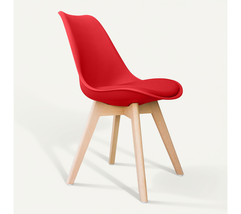 Chaise De Salle À Manger Nordic – Scandinave – Brielle Rouge