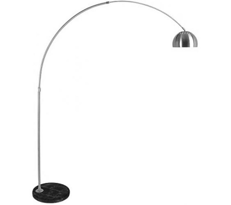 Lampadaire Avec Base En Marbre - Lampe De Salon - Lery Noir