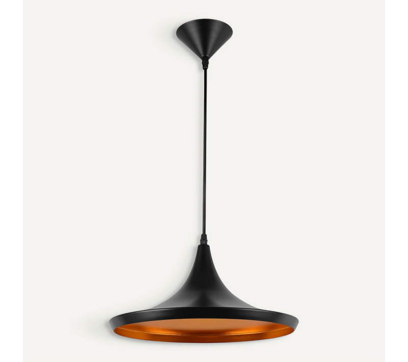 Lampe Suspension Wide Shade - Aluminium Noir