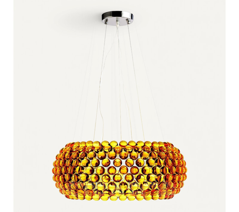 Lampe Pendante Crystal 50cm Doré