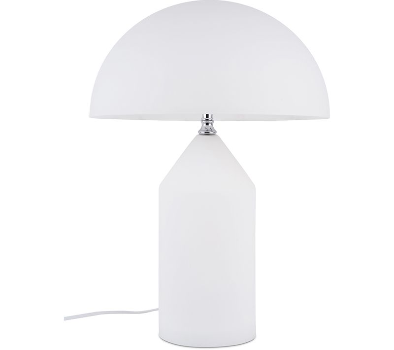 Lampe De Bureau Frey Blanche - Verre Blanc