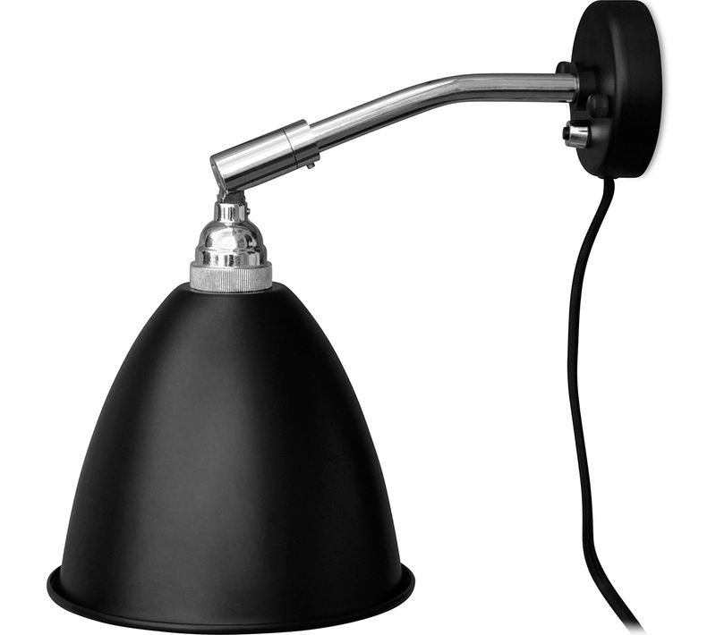 Lampe Murale Bi 7 - Acier Chromé Noir