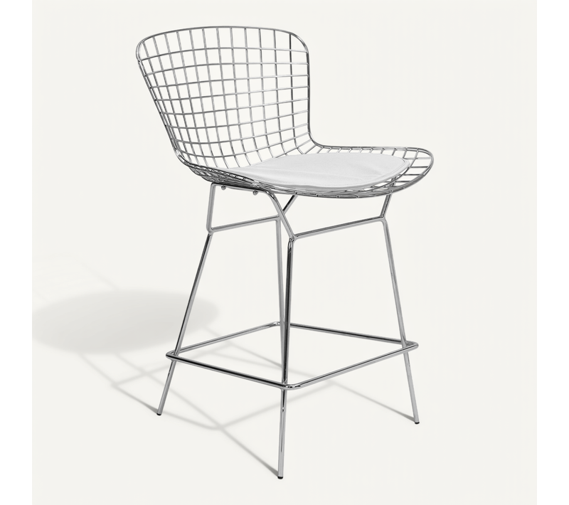 Tabouret De Bar Wiren Blanc