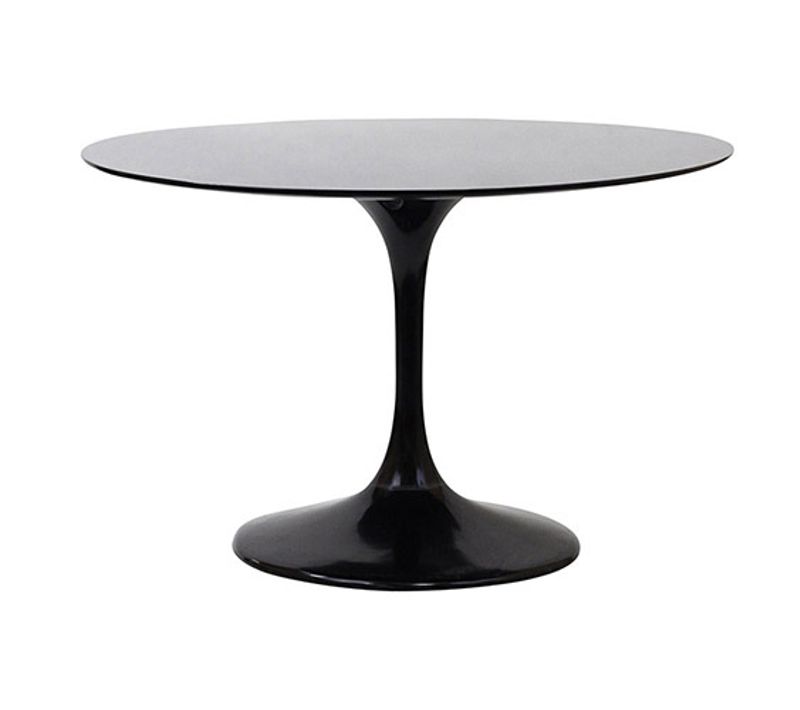 Table Tulipe Ronde - 120 Cm Noir