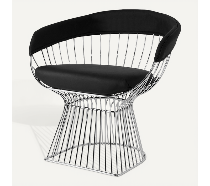 Chaise Cylinder - Cuir Premium Noir