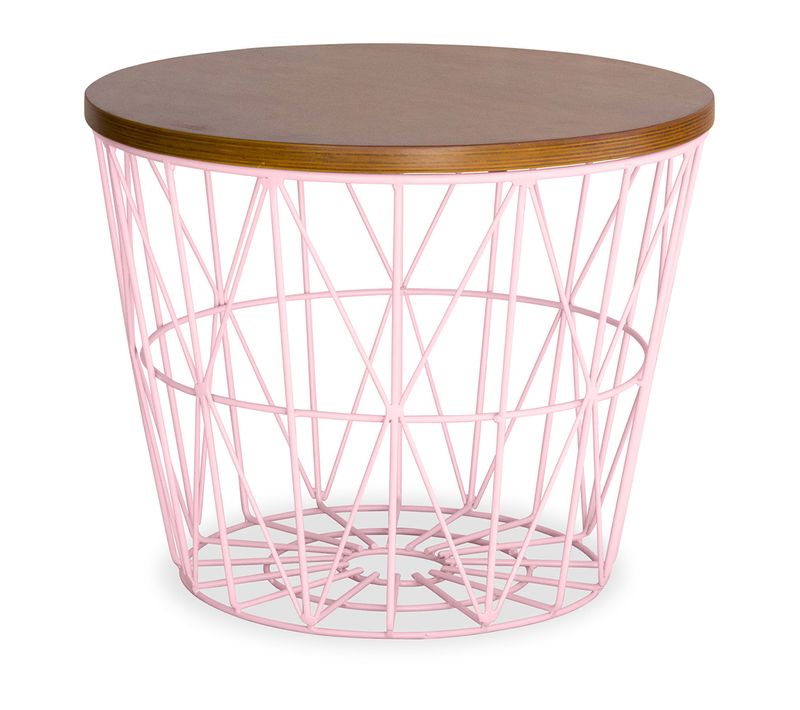 Table D'appoint Panier – Style Modern Rose