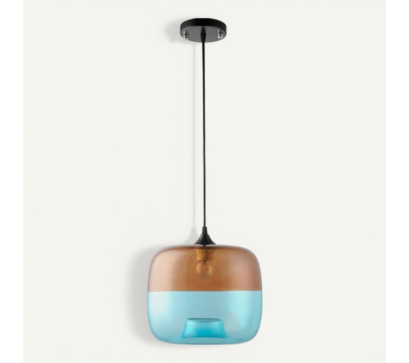 Lampe Suspension Coffee Blue - Verre Bleu