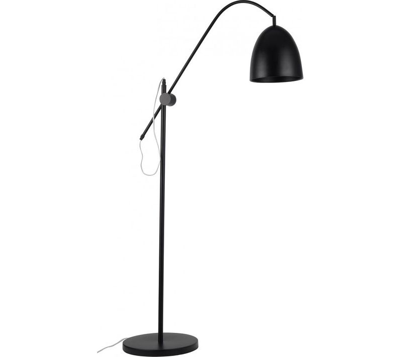 Lampe Sur Pied – Lampe De Style Minimaliste – Métal – Derek Noir