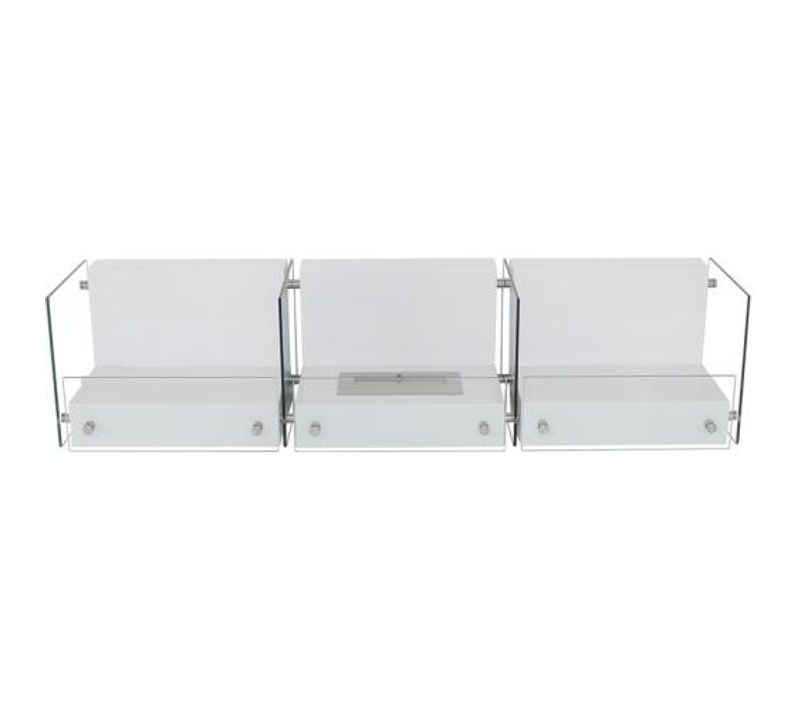 Cheminée De Sol à L'éthanol - Blanche - Jona Blanc