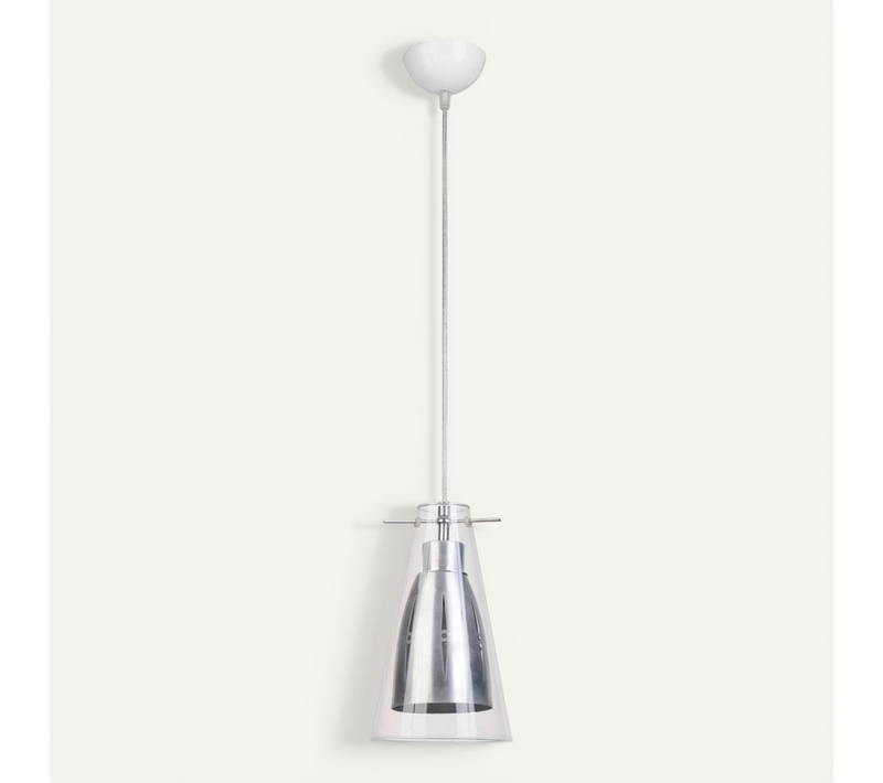 Lampe Pendante Apollo - Cristal Acier