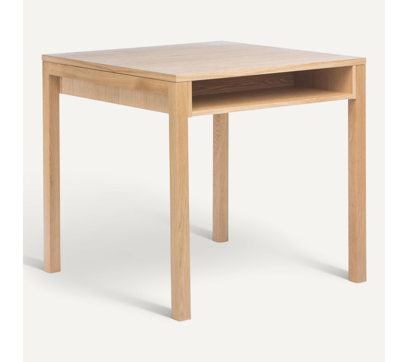 Table À Manger Carrè En Bois -lina Bois Naturel