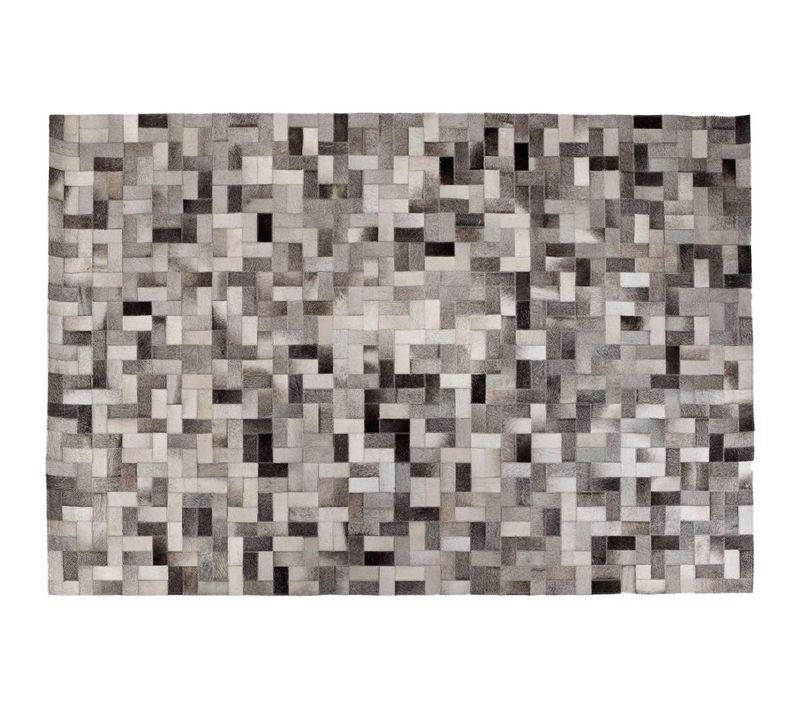 Tapis En Cuir Végétalien Rectangulaire 150 X 200 Cm – Hilo Gris