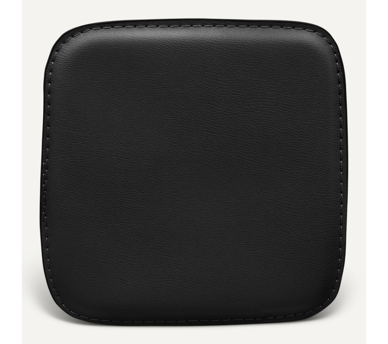 Coussin Carré Avec Aimants Pour Tabouret Bistrot Metalix Noir