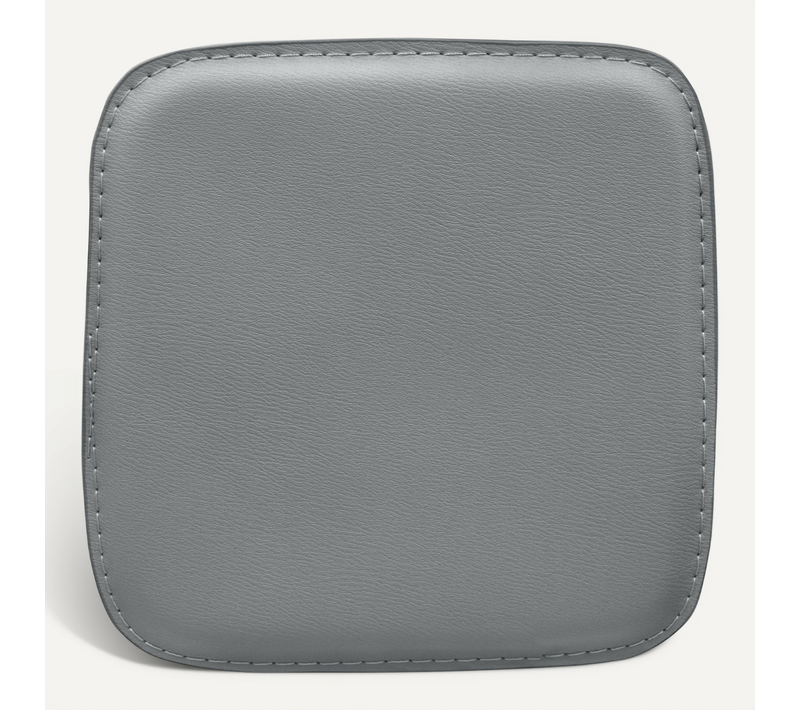 Coussin Carré Avec Aimants Pour Tabouret Bistrot Metalix Gris