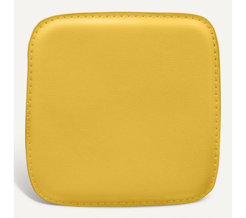 Coussin Avec Aimants Pour Chaise Carrée Bistrot Metalix Jaune