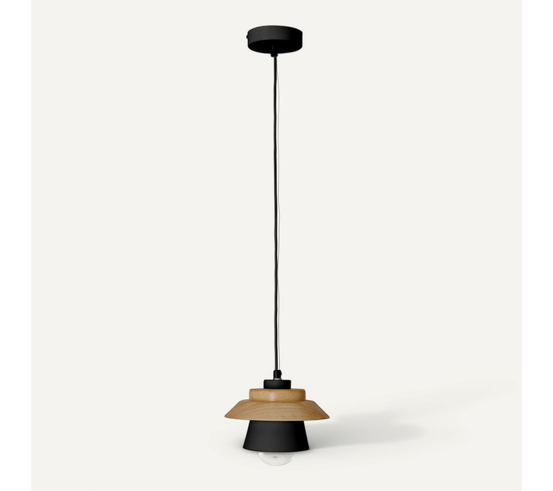 Suspension Nordique En Bois Et Métal - Gerard Noir