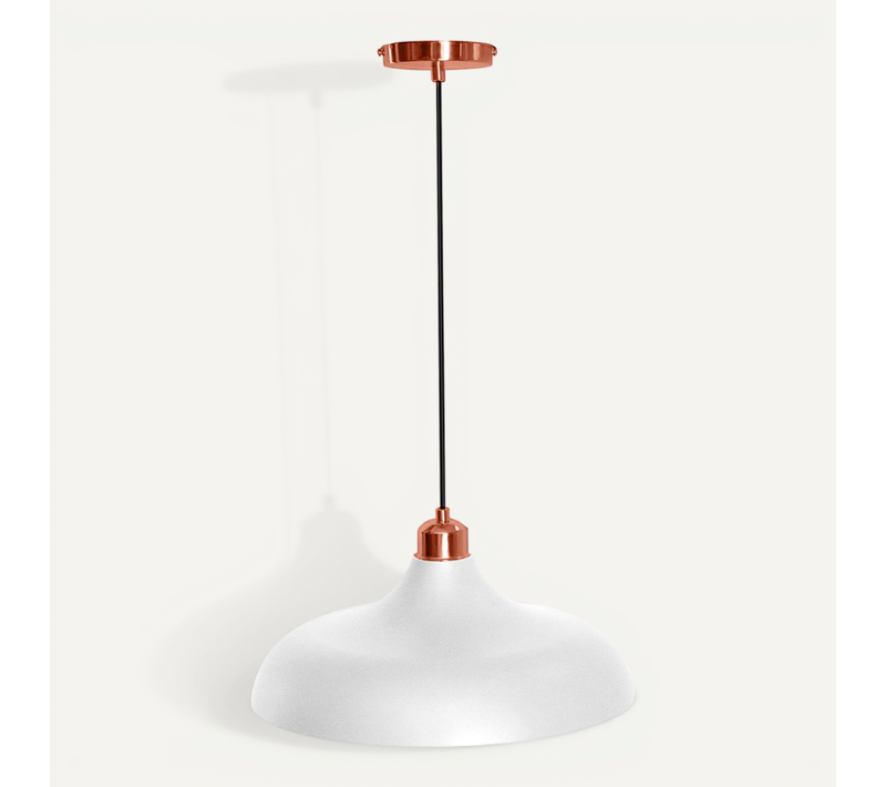 Lampe Suspendue Enar - Méta Blanc