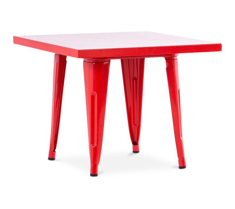 Table Pour Enfant Bistrot Metalix 60 Cm - Métal Rouge