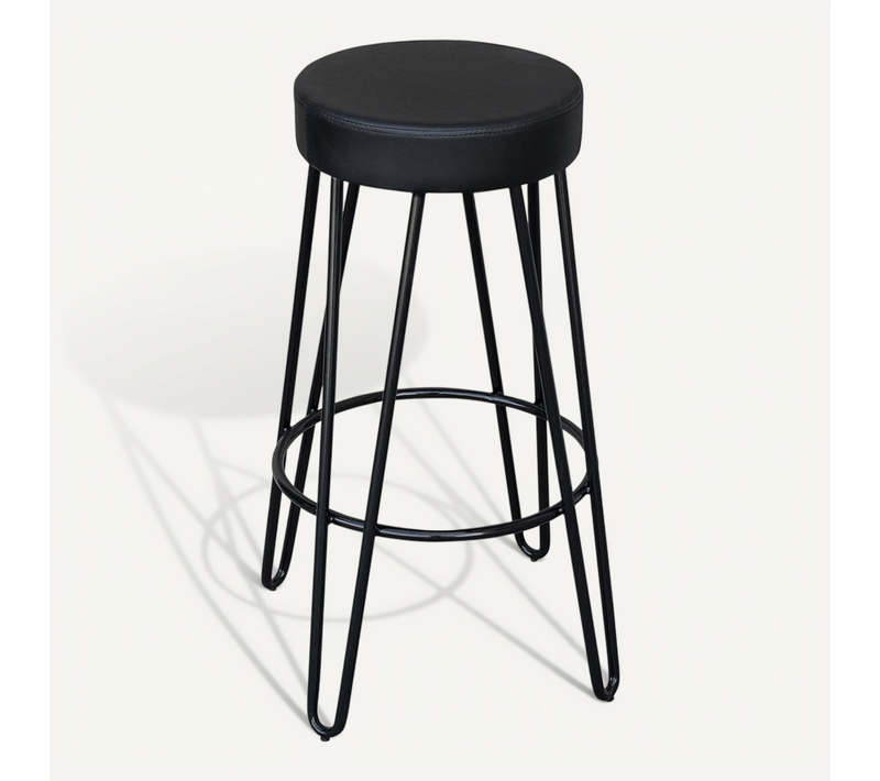 Tabouret De Bar Industriel 80 Cm - Elsu Noir