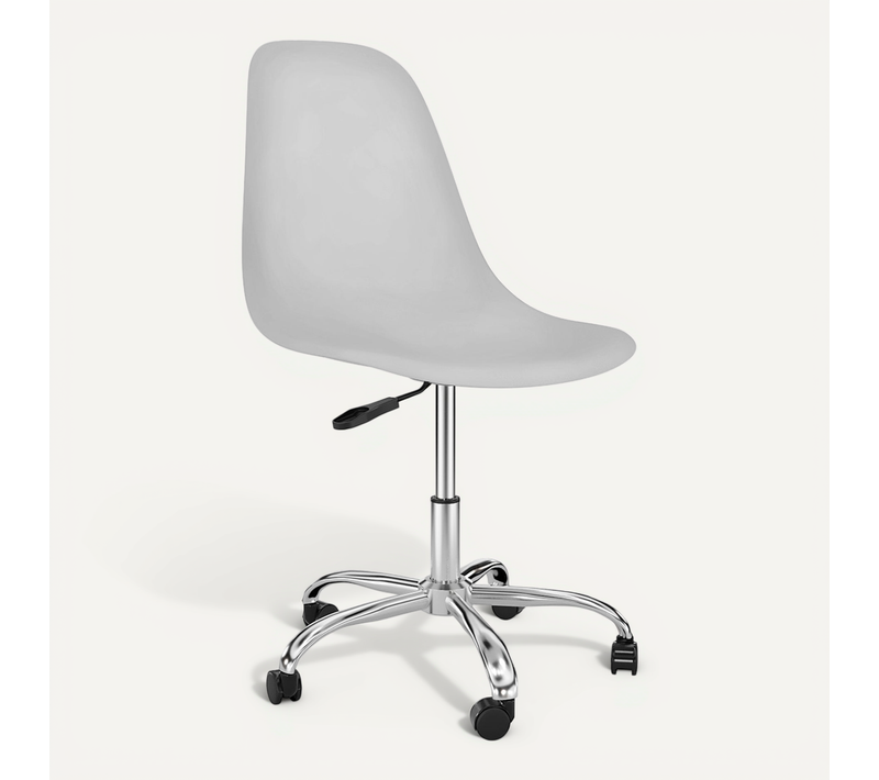 Chaise De Bureau Pivotante à Roulettes - Brielle Blanc